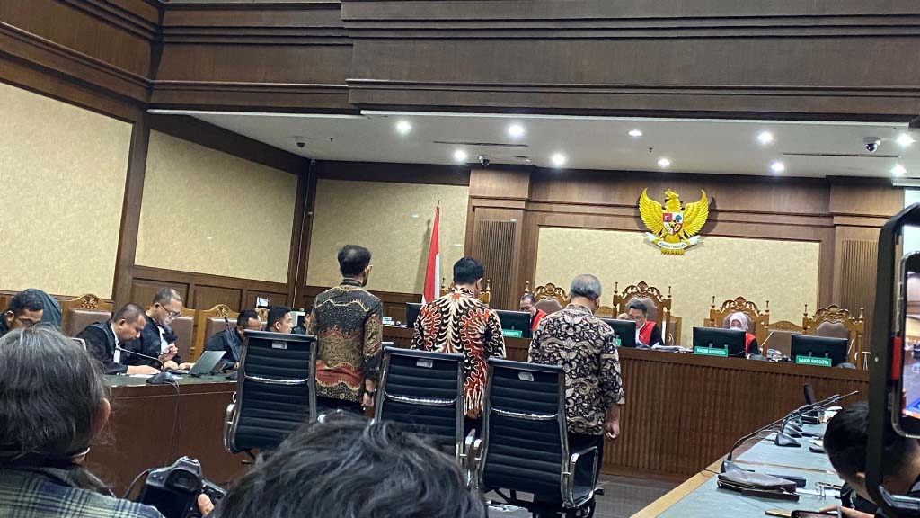 Hakim Ketua Rianto Adam Pontoh saat membacakan putusan terhadap Eks Mentan Syahrul Yasin Limpo di Pengadilan Tindak Pidana Korupsi (Tipikor) Jakarta, Kamis (11/7/2024).